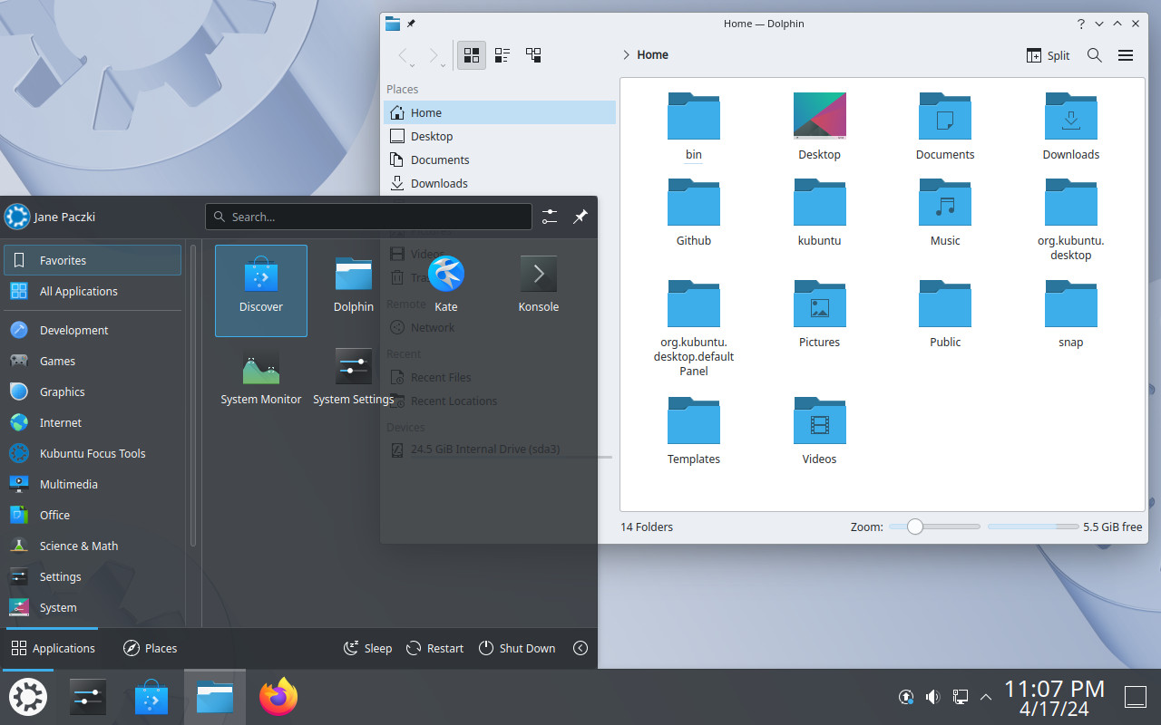 Kubuntu 24.04 with Plasma 5.27.11