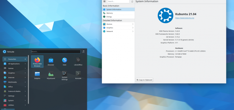 Plasma 5.22 available for Hirsute Hippo 21.04 in backports PPA