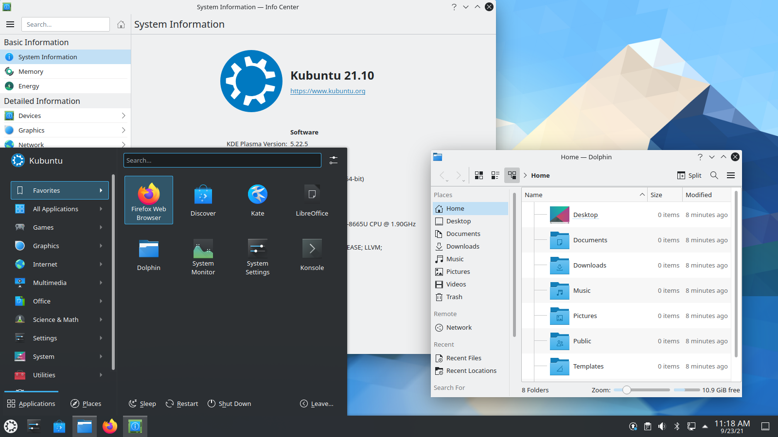 Kubuntu 21.10 Desktop Image
